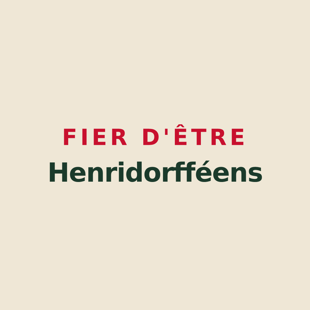 Tote bag « Fier d'être Henridorfféens » — design pour Henridorff