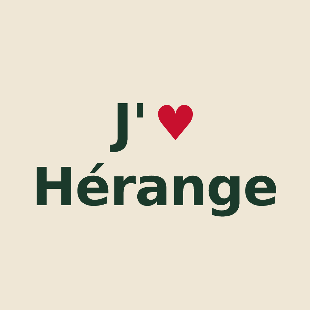 Tote bag personnalisé Hérange — design J'aime Hérange