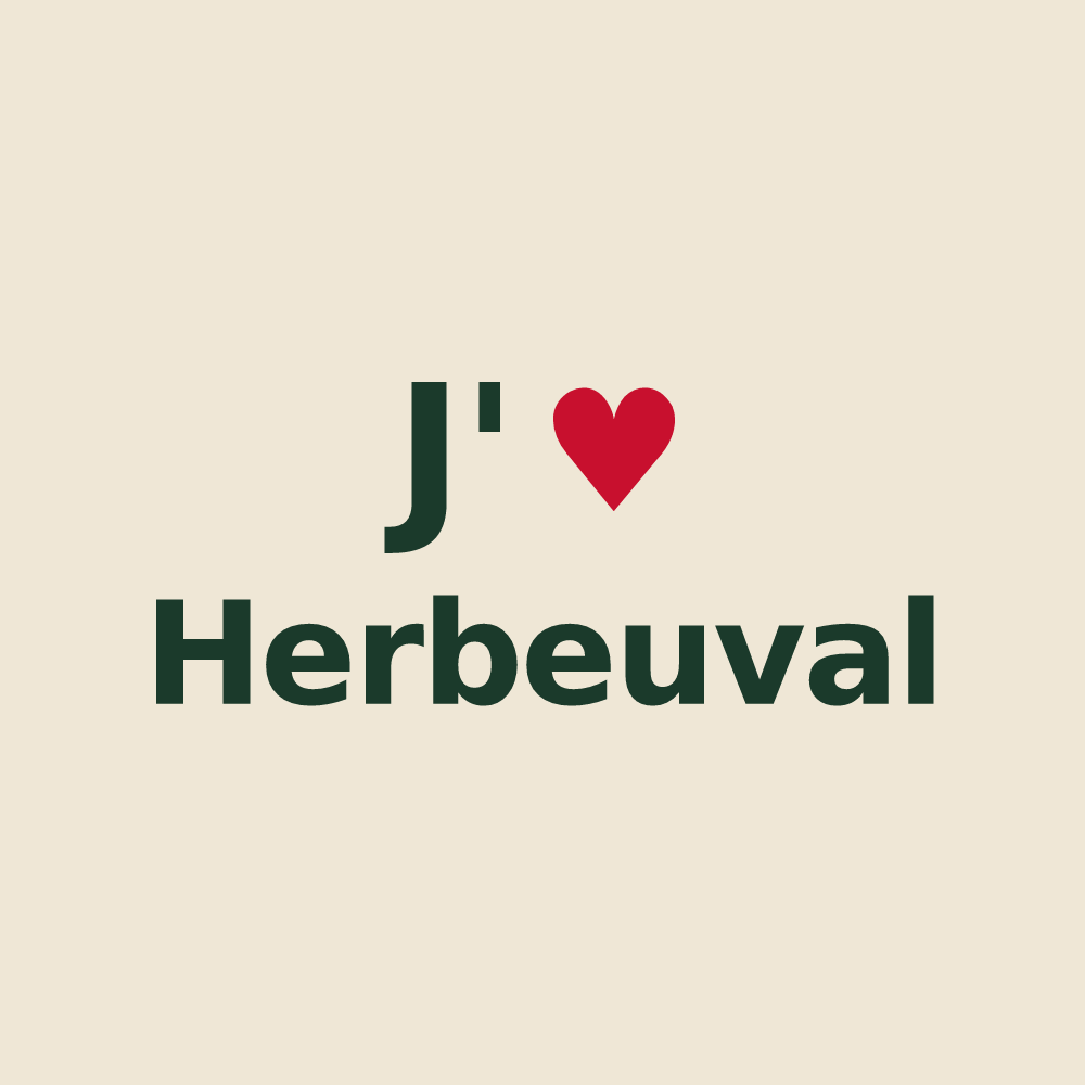 Tote bag personnalisé Herbeuval — design J'aime Herbeuval