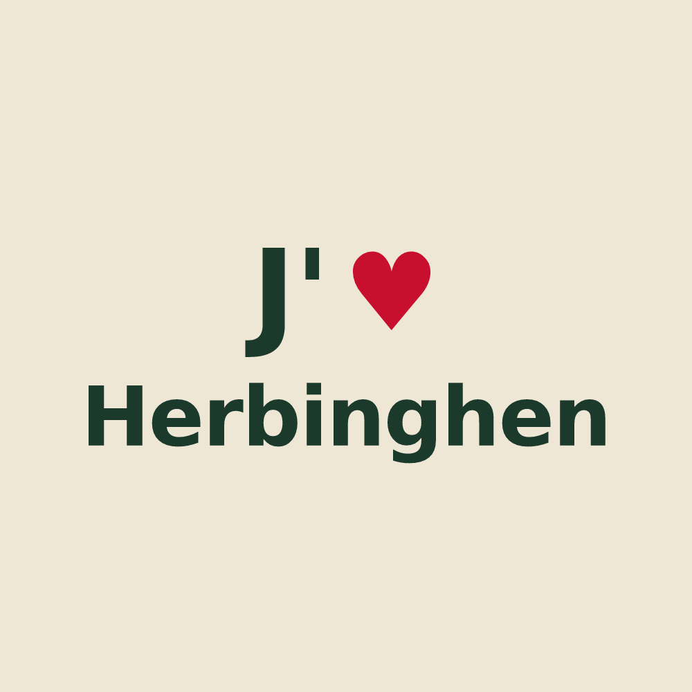 Tote bag personnalisé Herbinghen — design J'aime Herbinghen