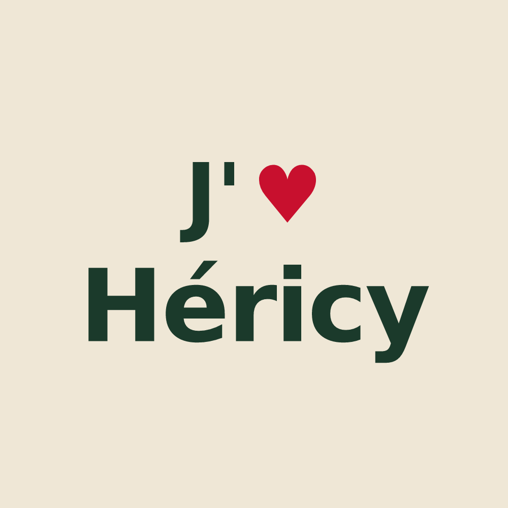 Tote bag personnalisé Héricy — design J'aime Héricy