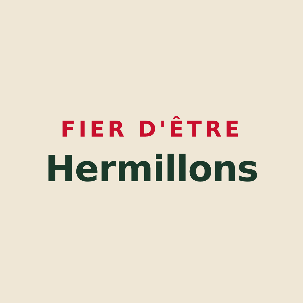 Tote bag « Fier d'être Hermillons » — design pour Hermé