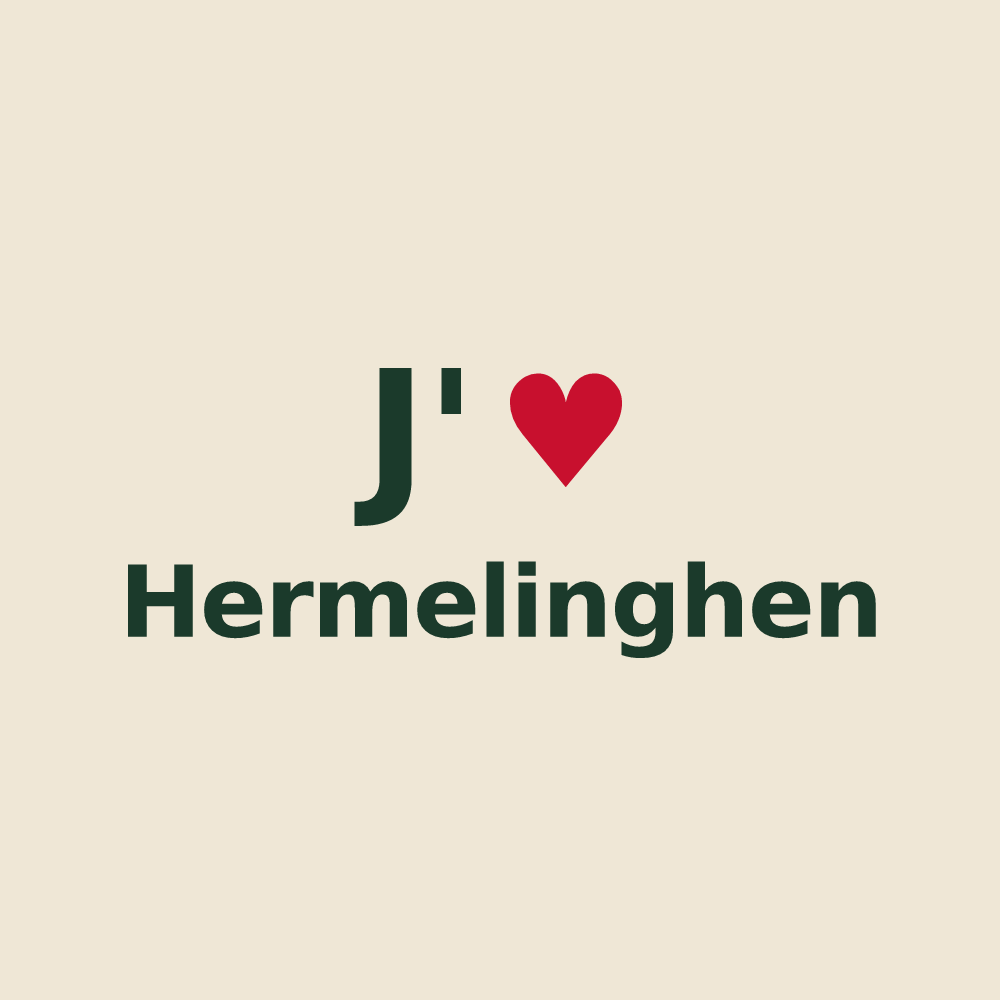 Tote bag personnalisé Hermelinghen — design J'aime Hermelinghen