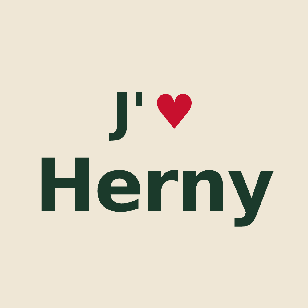 Tote bag personnalisé Herny — design J'aime Herny