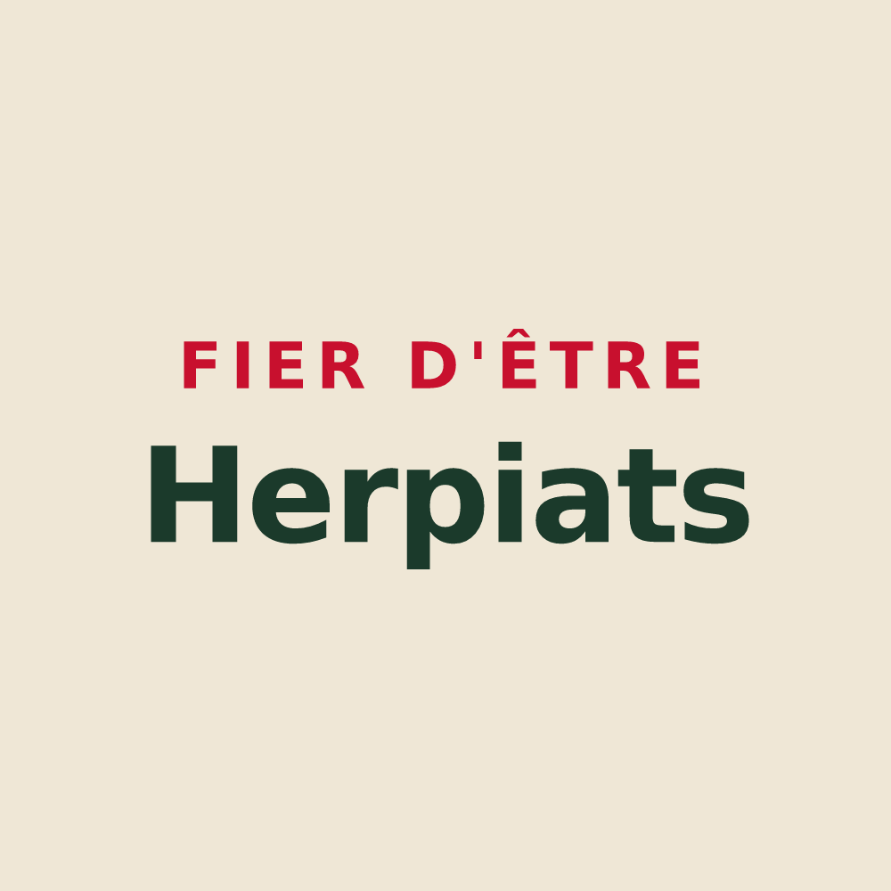 Tote bag « Fier d'être Herpiats » — design pour Herpy-l'Arlésienne