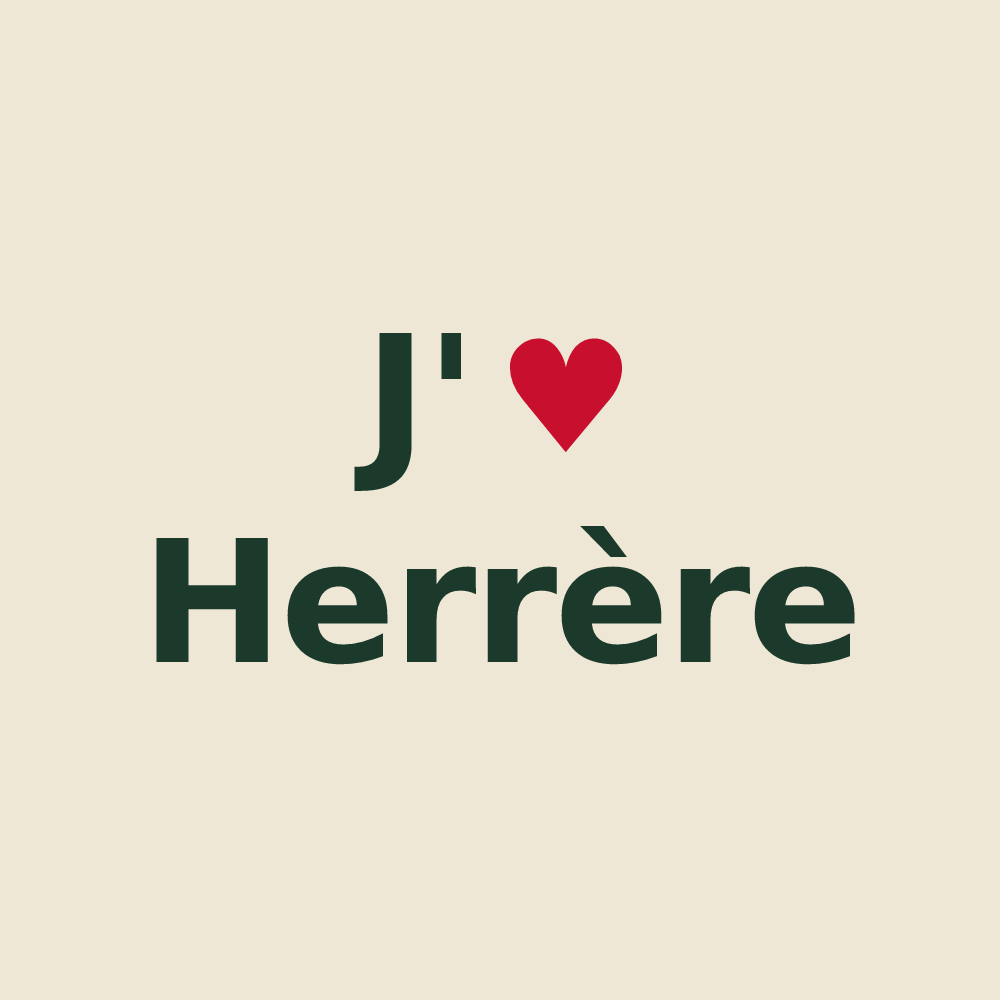 Tote bag personnalisé Herrère — design J'aime Herrère