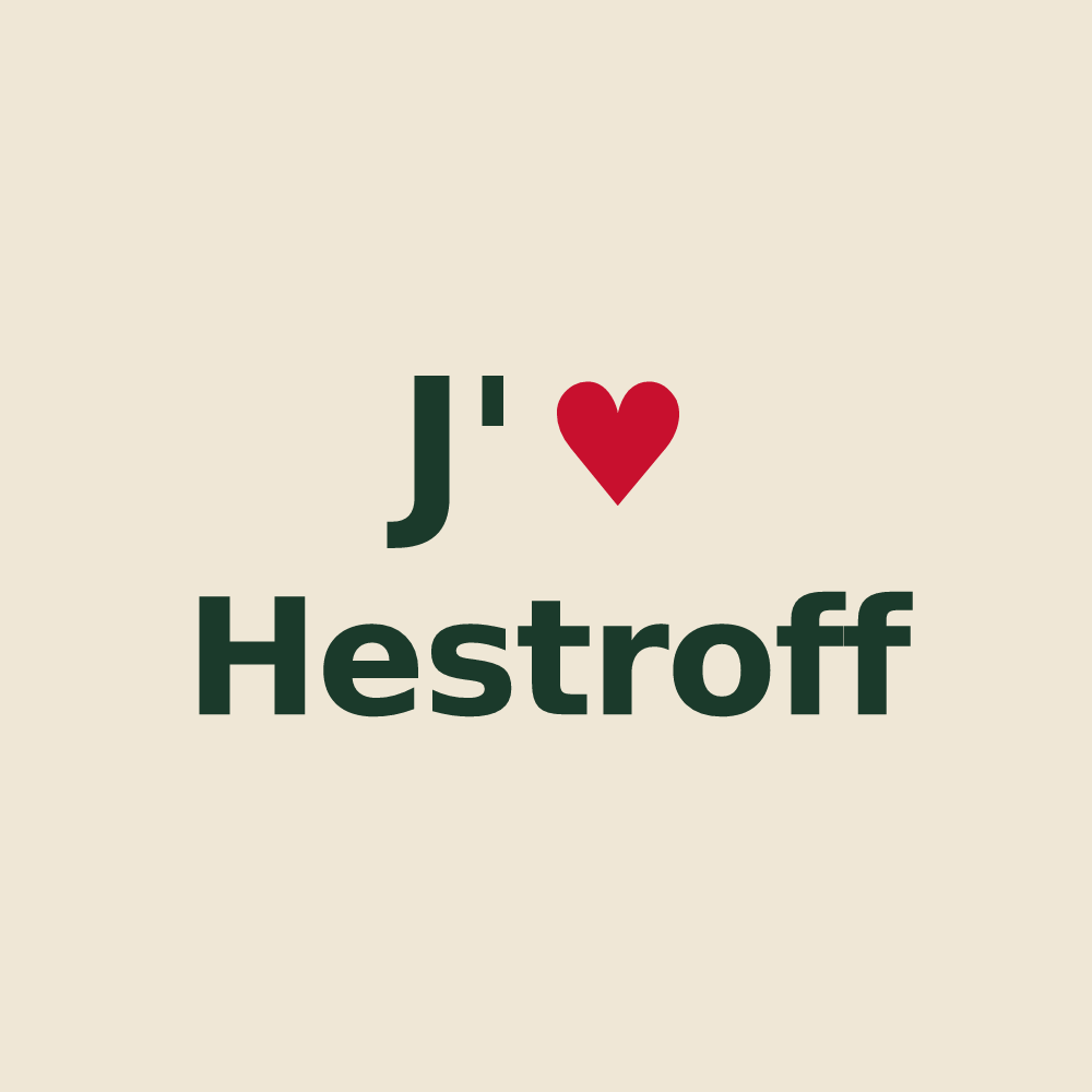 Tote bag personnalisé Hestroff — design J'aime Hestroff