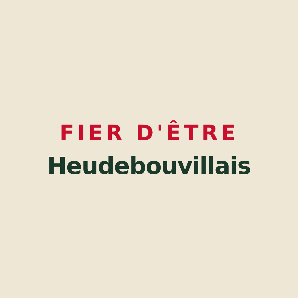 Tote bag « Fier d'être Heudebouvillais » — design pour Heudebouville