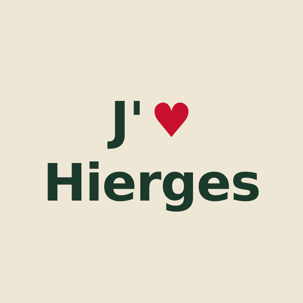 Tote bag personnalisé Hierges — design J'aime Hierges
