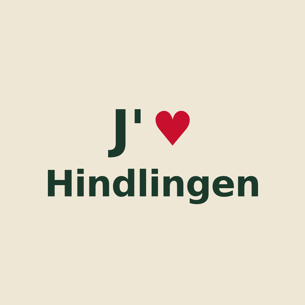 Tote bag personnalisé Hindlingen — design J'aime Hindlingen