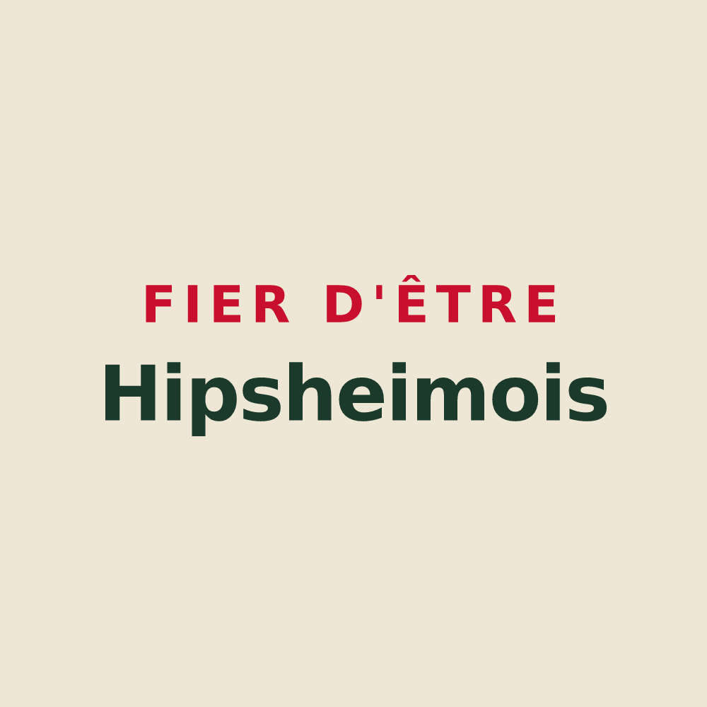 Tote bag « Fier d'être Hipsheimois » — design pour Hipsheim