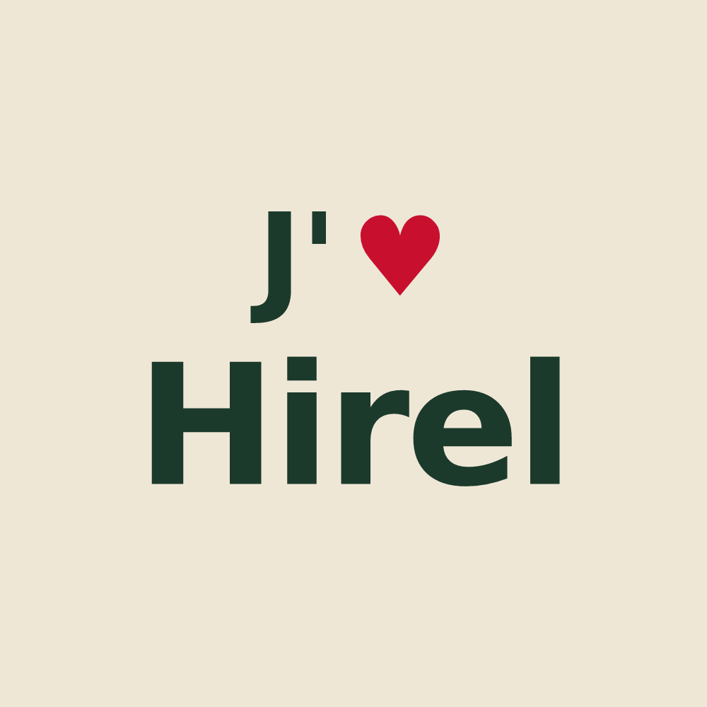 Tote bag personnalisé Hirel — design J'aime Hirel