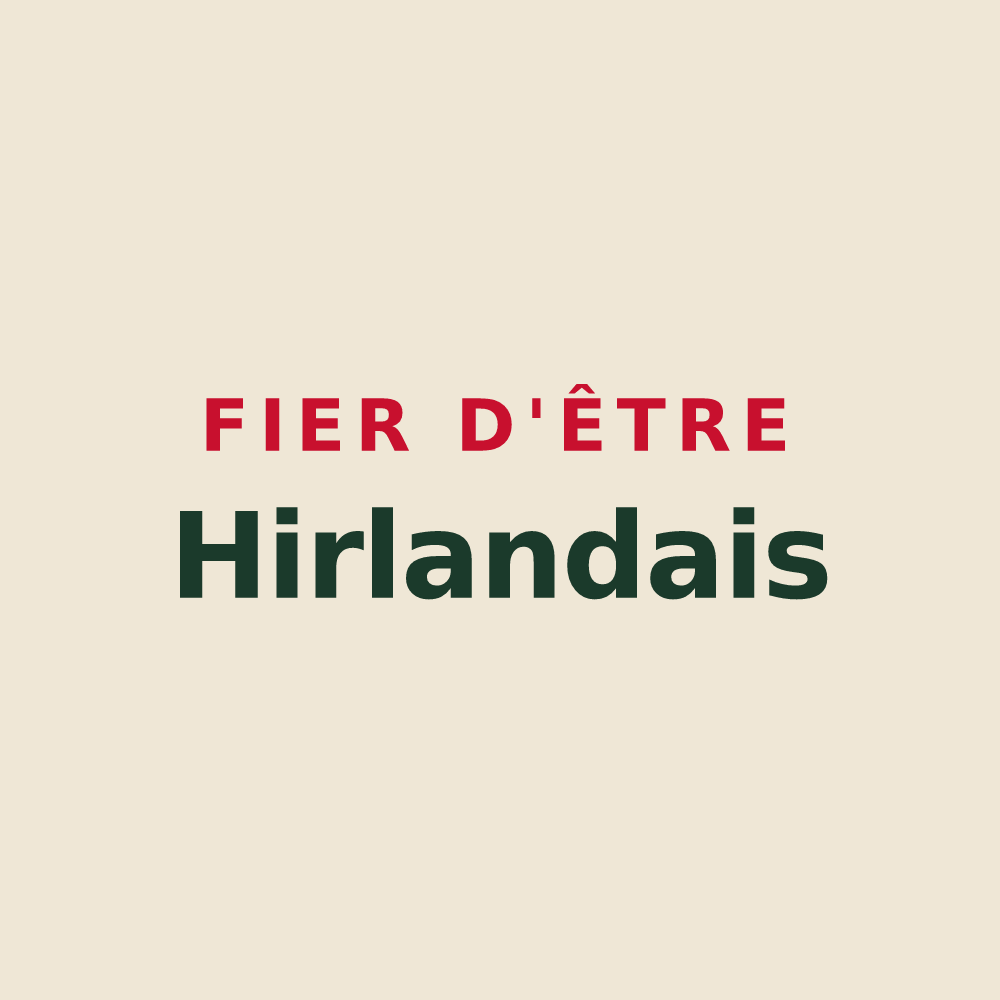 Tote bag « Fier d'être Hirlandais » — design pour Hirschland