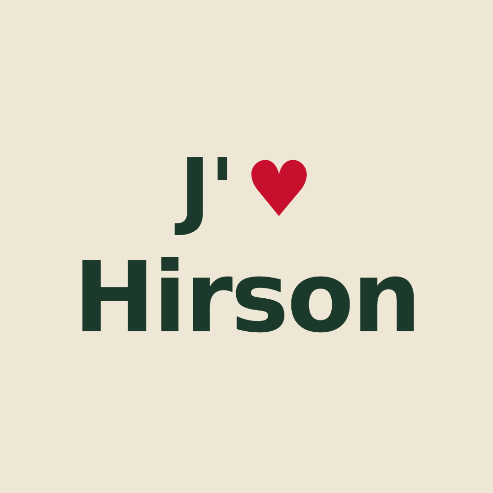 Tote bag personnalisé Hirson — design J'aime Hirson