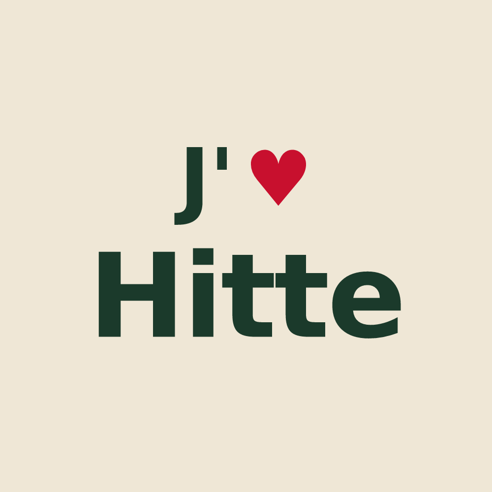 Tote bag personnalisé Hitte — design J'aime Hitte
