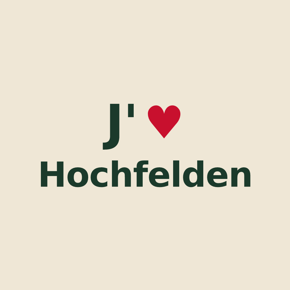 Tote bag personnalisé Hochfelden — design J'aime Hochfelden