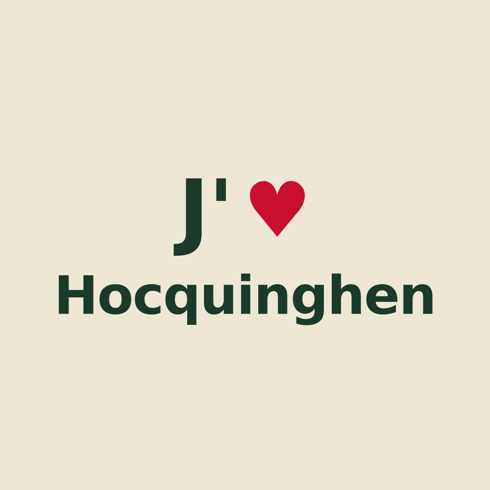 Tote bag personnalisé Hocquinghen — design J'aime Hocquinghen
