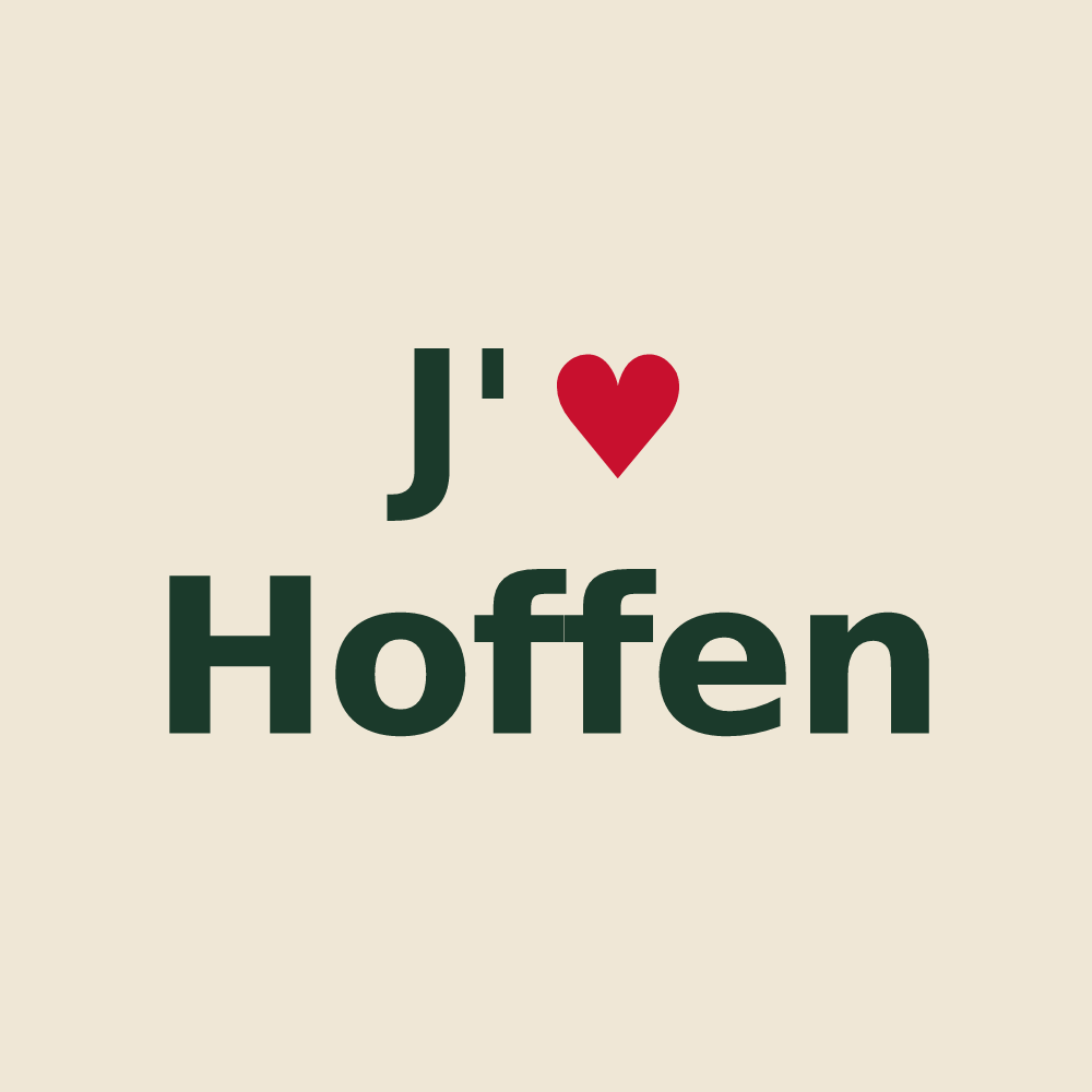 Tote bag personnalisé Hoffen — design J'aime Hoffen
