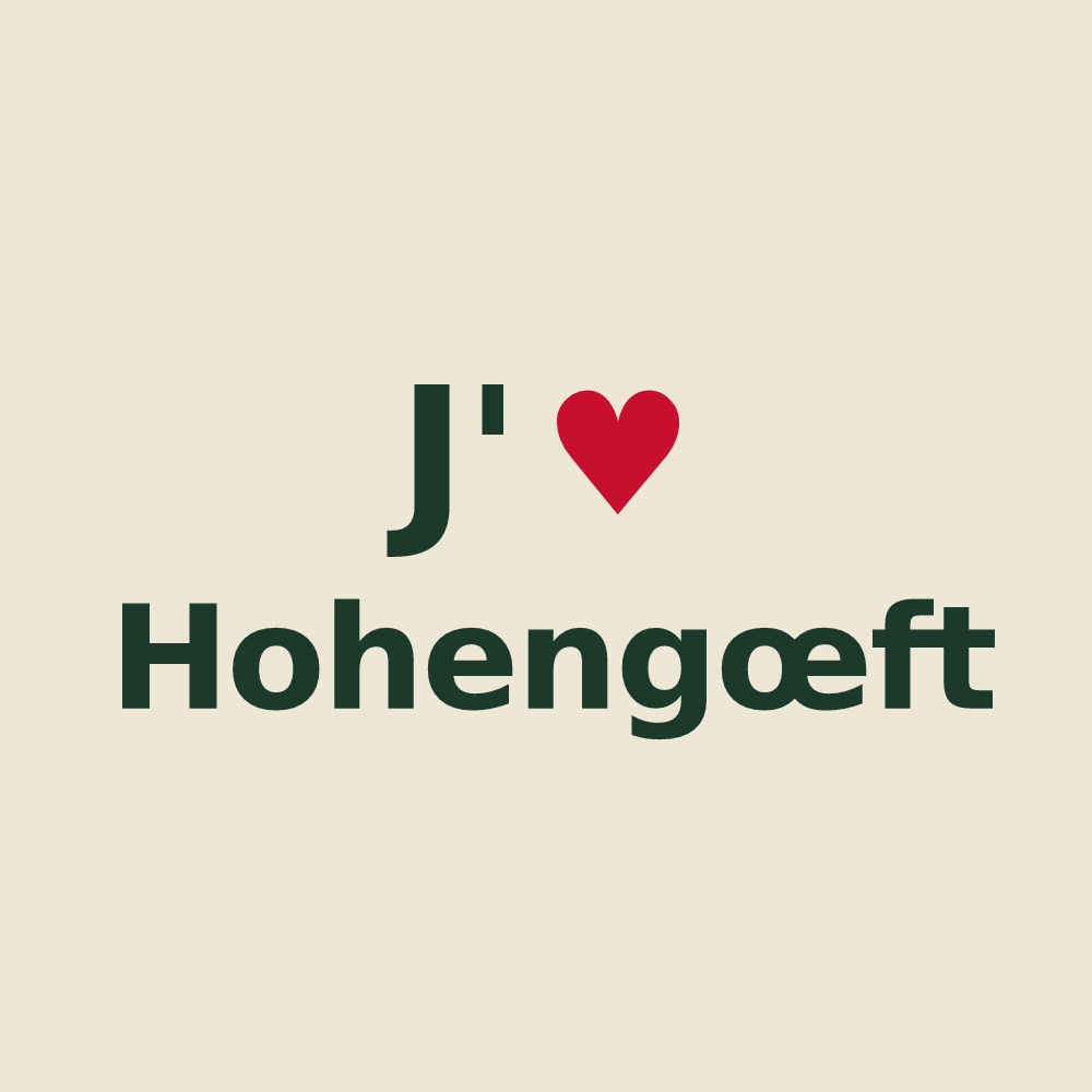 Tote bag personnalisé Hohengœft — design J'aime Hohengœft