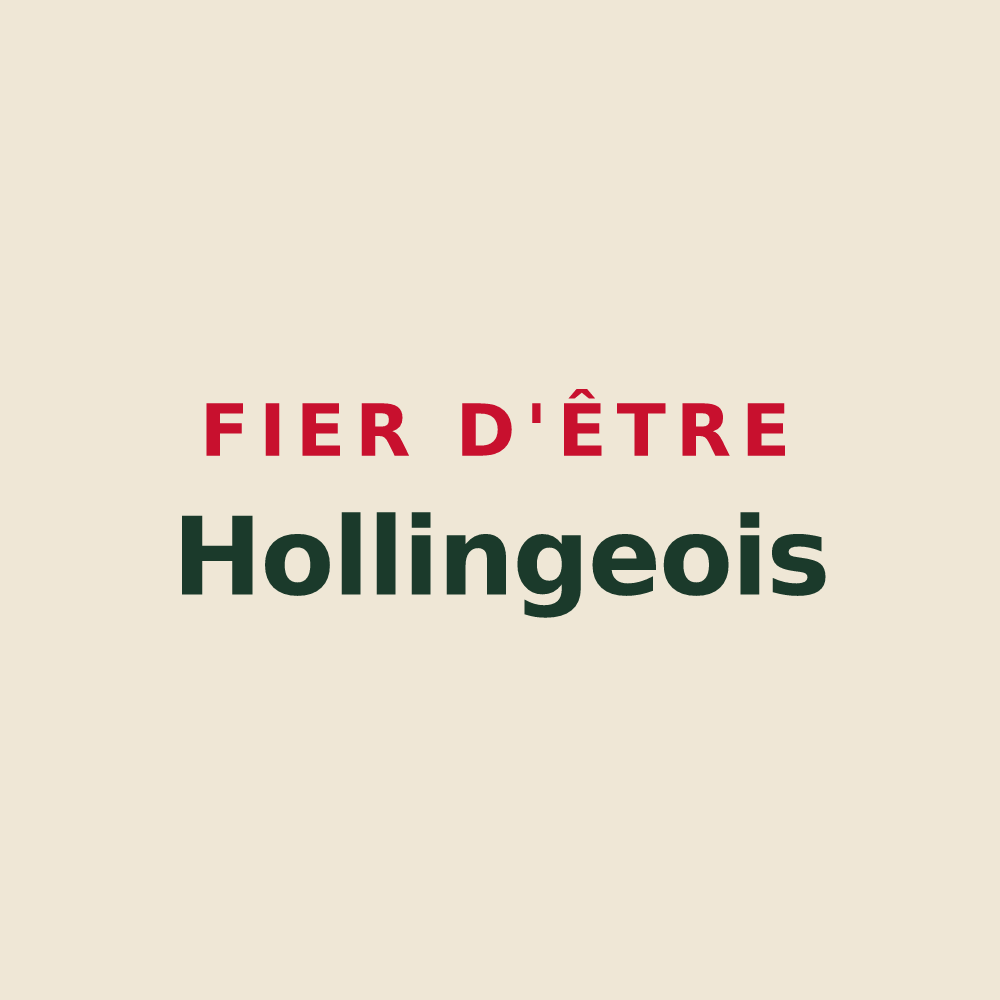 Tote bag « Fier d'être Hollingeois » — design pour Holling