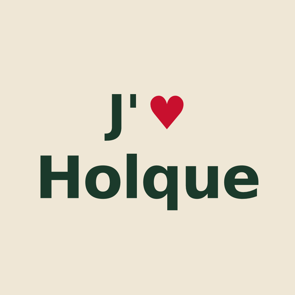 Tote bag personnalisé Holque — design J'aime Holque