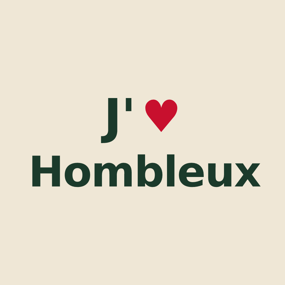 Tote bag personnalisé Hombleux — design « J'aime Hombleux » imprimé sur le tote bag