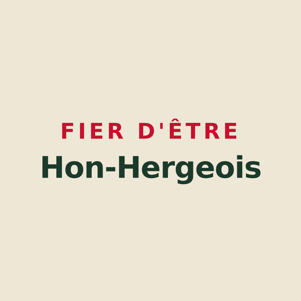 Tote bag « Fier d'être Hon-Hergeois » — design pour Hon-Hergies