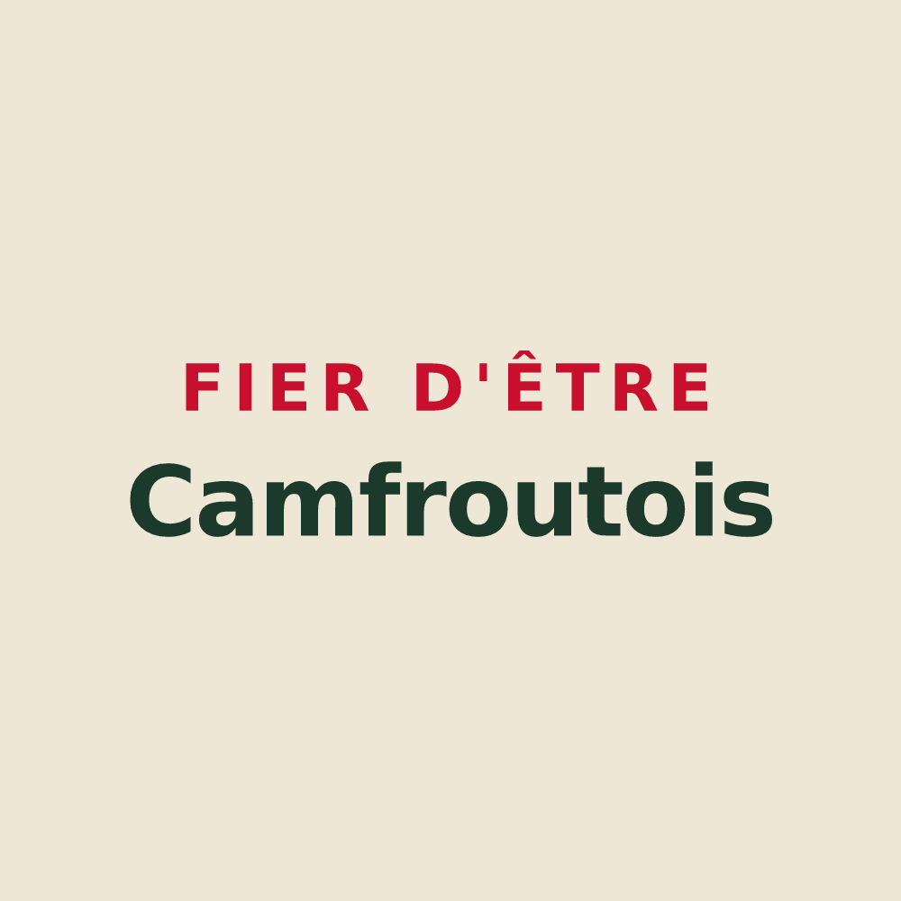 Tote bag « Fier d'être Camfroutois » — design pour Hôpital-Camfrout
