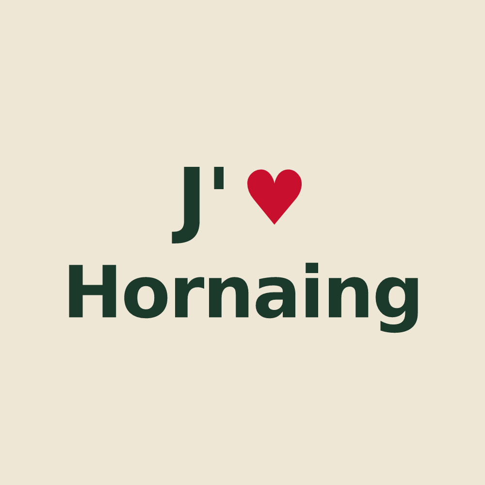 Tote bag personnalisé Hornaing — design J'aime Hornaing
