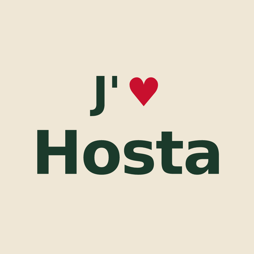 Tote bag personnalisé Hosta — design J'aime Hosta