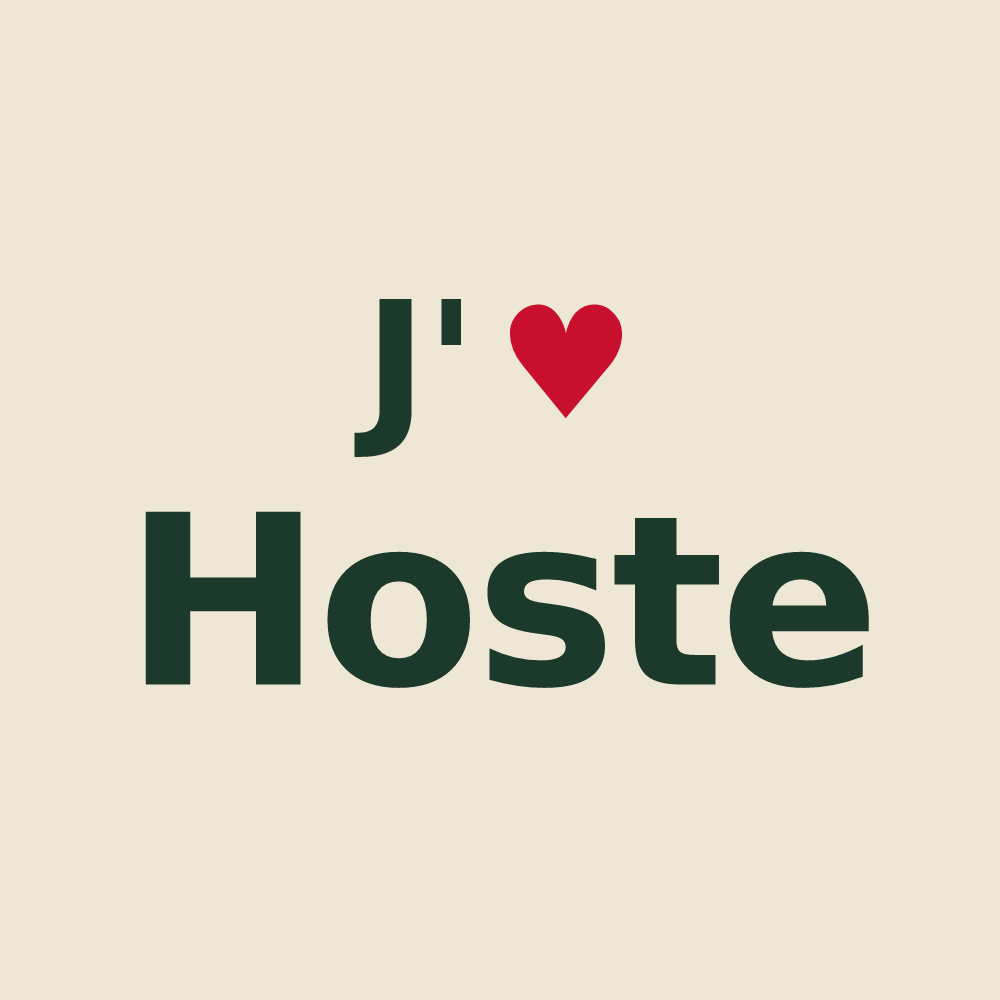 Tote bag personnalisé Hoste — design J'aime Hoste
