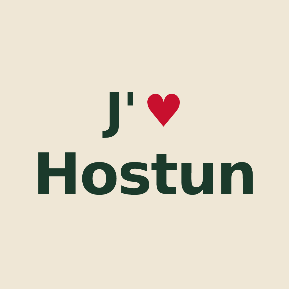 Tote bag personnalisé Hostun — design J'aime Hostun