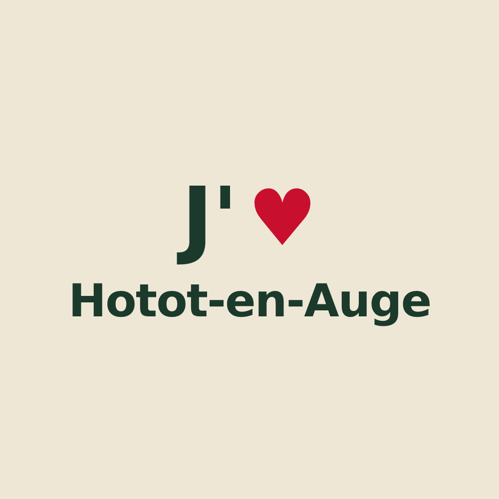 Tote bag personnalisé Hotot-en-Auge — design J'aime Hotot-en-Auge