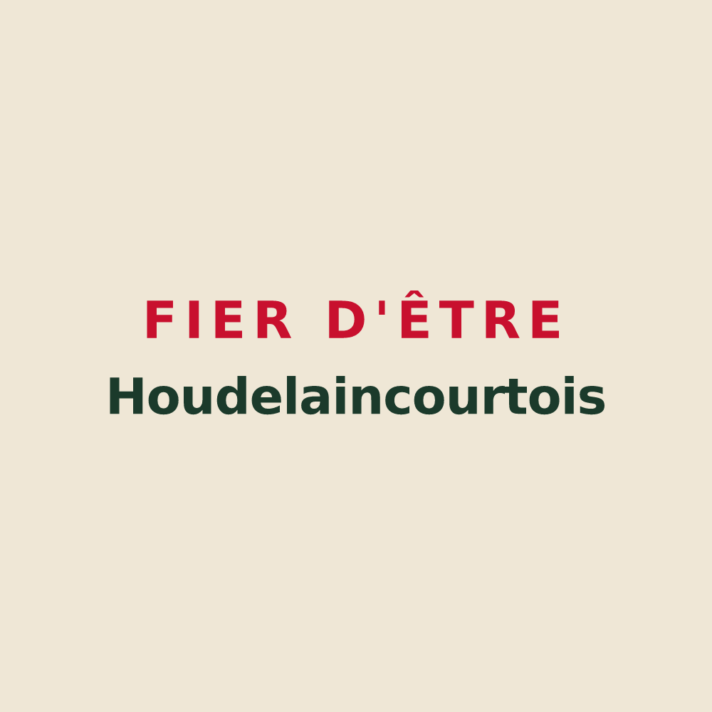 Tote bag « Fier d'être Houdelaincourtois » — design pour Houdelaincourt