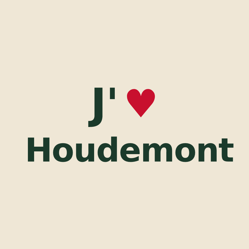 Tote bag personnalisé Houdemont — design J'aime Houdemont