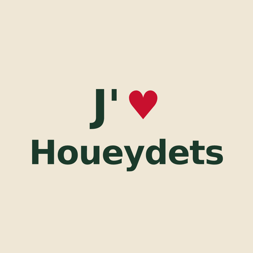 Tote bag personnalisé Houeydets — design J'aime Houeydets