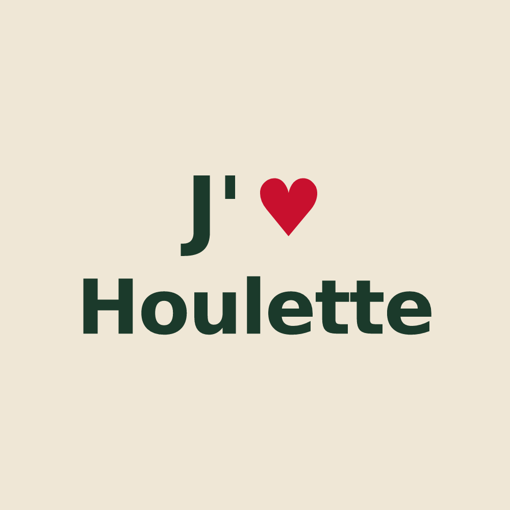 Tote bag personnalisé Houlette — design J'aime Houlette