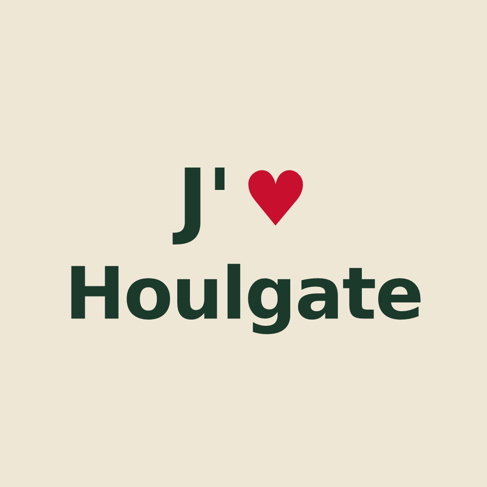 Tote bag personnalisé Houlgate — design J'aime Houlgate