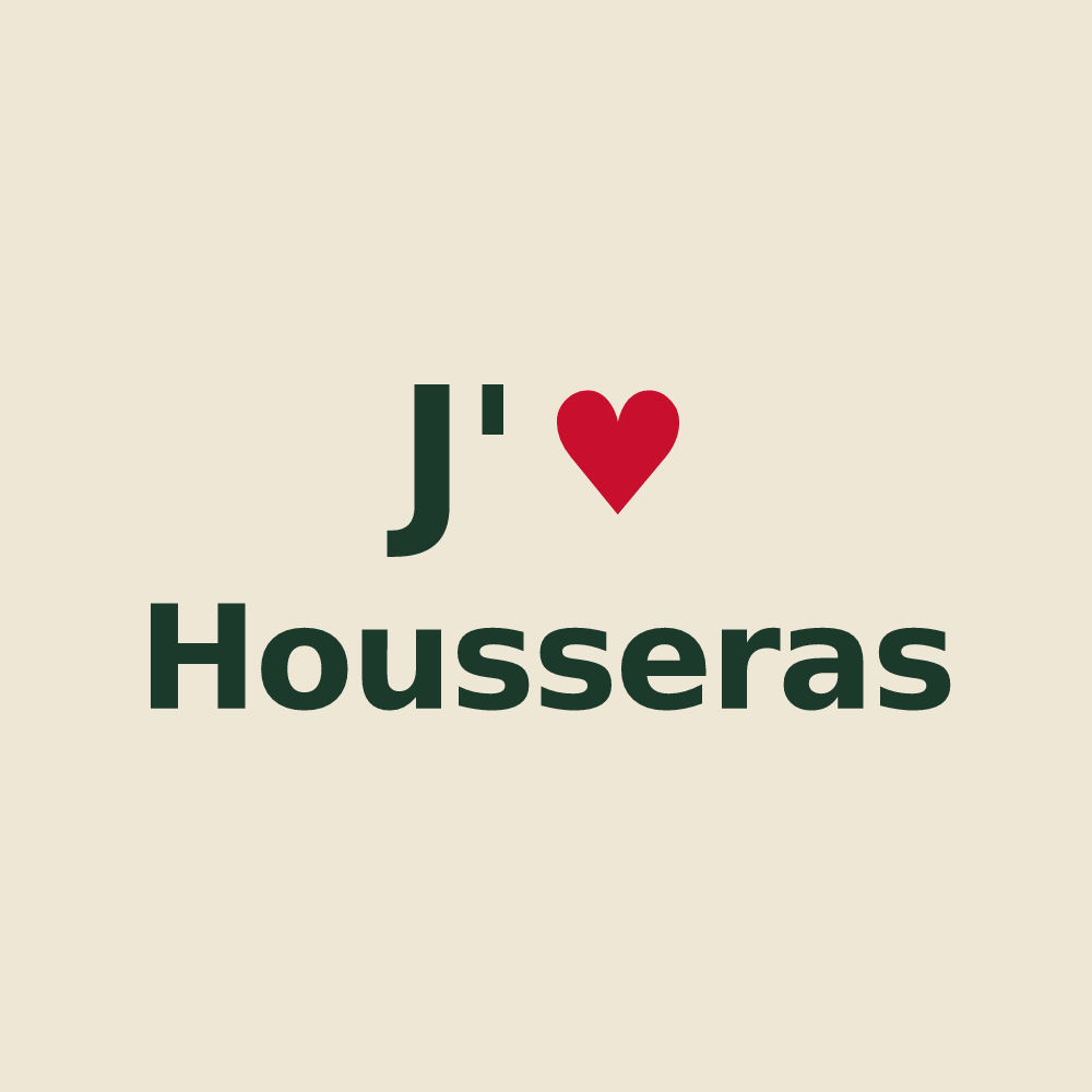 Tote bag personnalisé Housseras — design J'aime Housseras