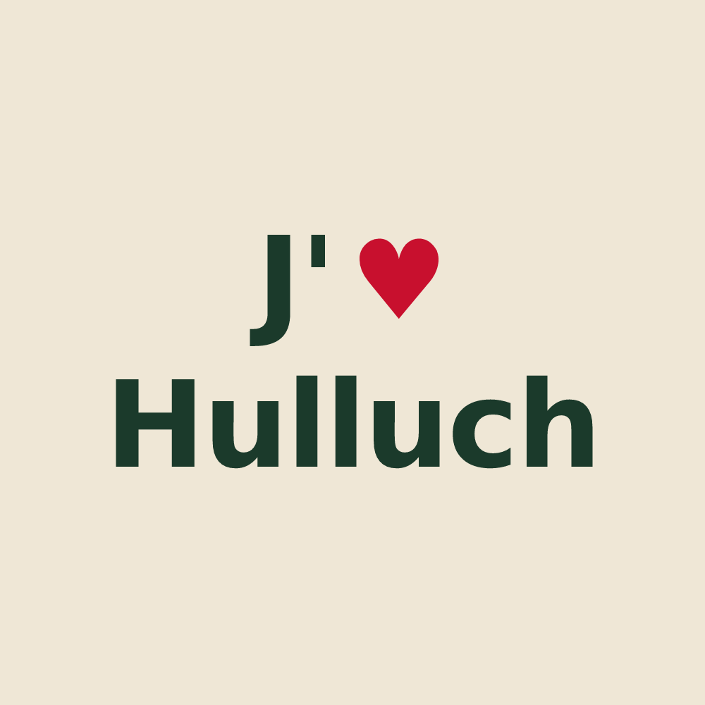 Tote bag personnalisé Hulluch — design J'aime Hulluch