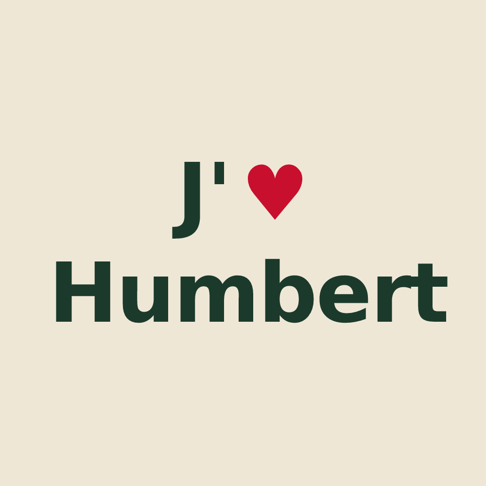 Tote bag personnalisé Humbert — design J'aime Humbert