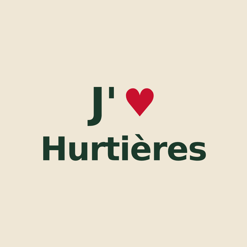 Tote bag personnalisé Hurtières — design J'aime Hurtières