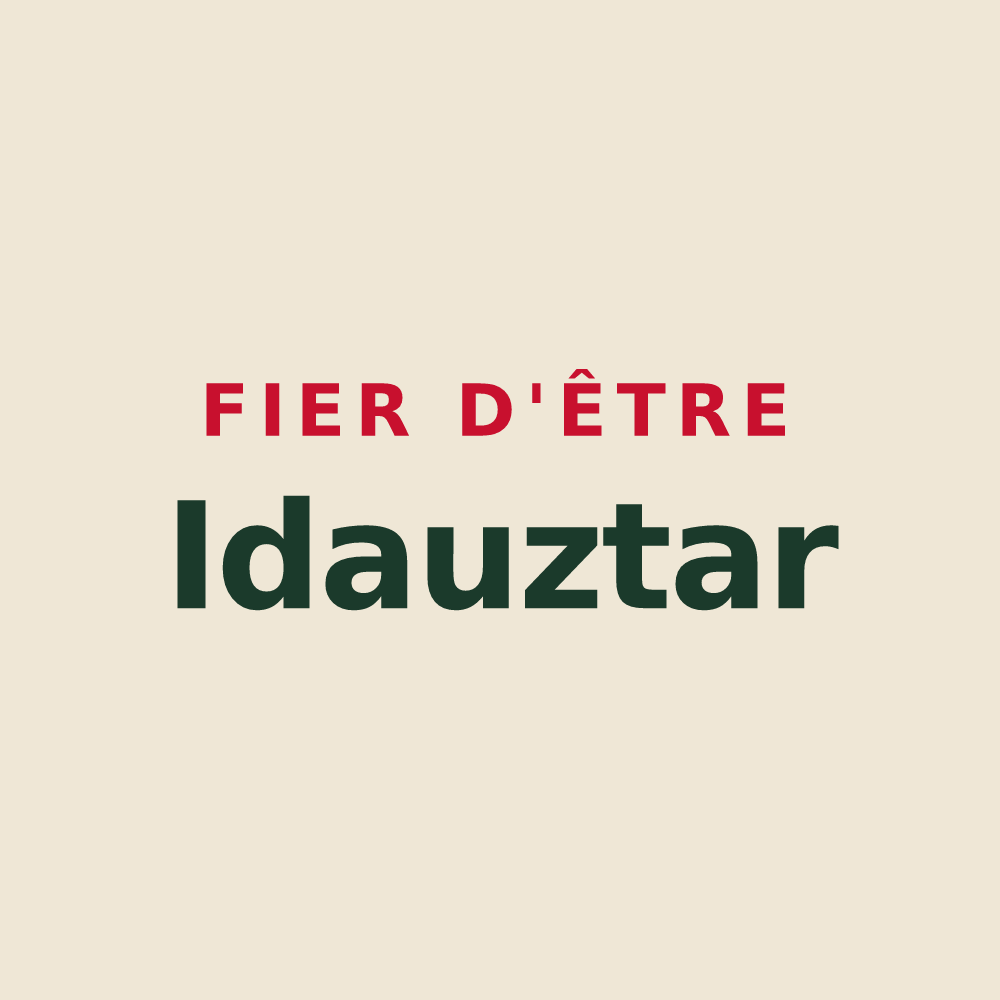 Tote bag « Fier d'être Idauztar » — design pour Idaux-Mendy