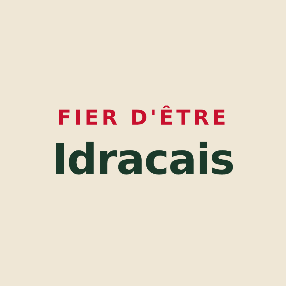 Tote bag « Fier d'être Idracais » — design pour Idrac-Respaillès