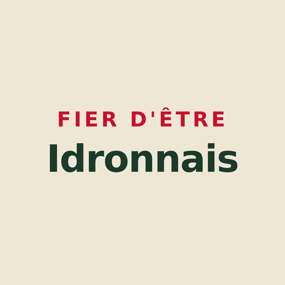 Tote bag « Fier d'être Idronnais » — design pour Idron