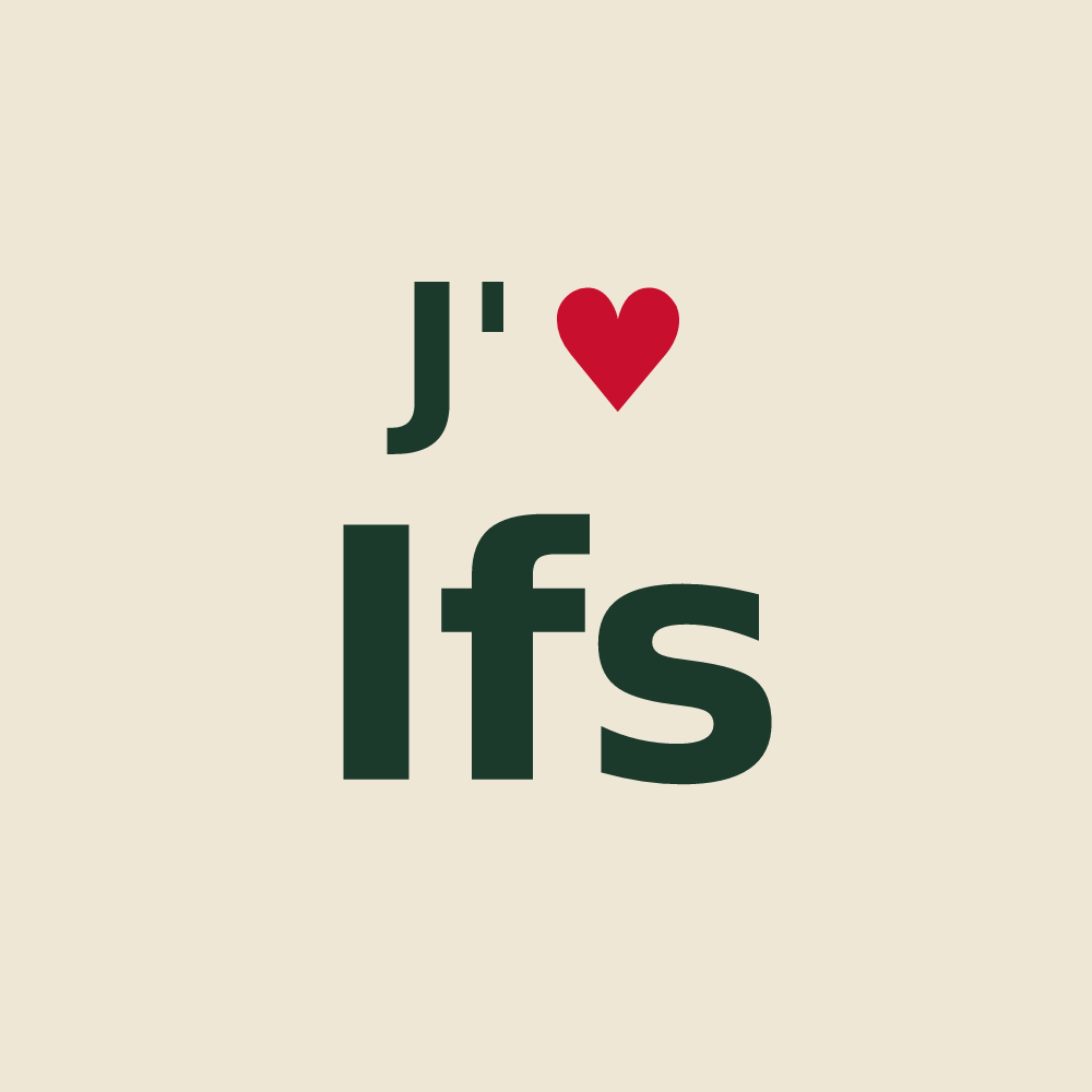 Tote bag personnalisé Ifs — design « J'aime Ifs » imprimé sur le tote bag