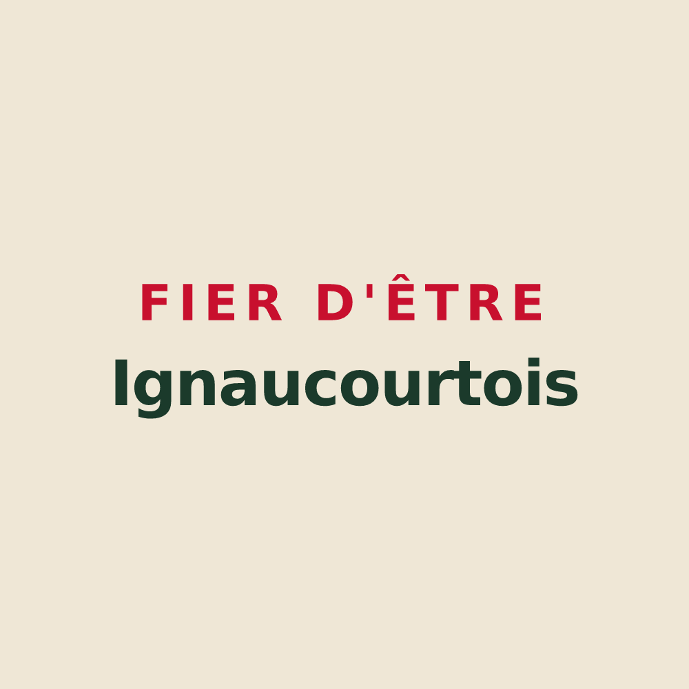 Tote bag « Fier d'être Ignaucourtois » — design pour Ignaucourt