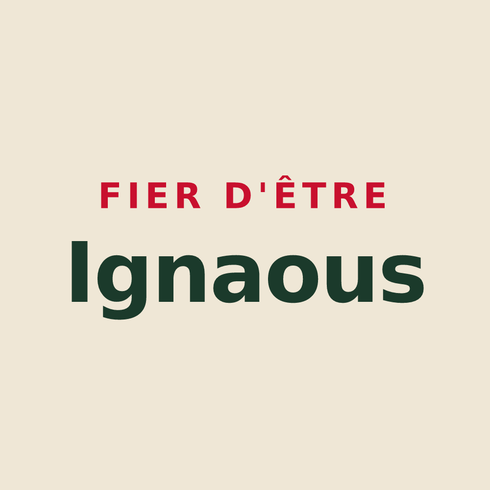Tote bag « Fier d'être Ignaous » — design pour Ignaux