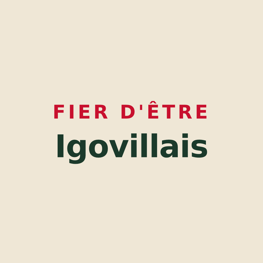 Tote bag « Fier d'être Igovillais » — design pour Igoville