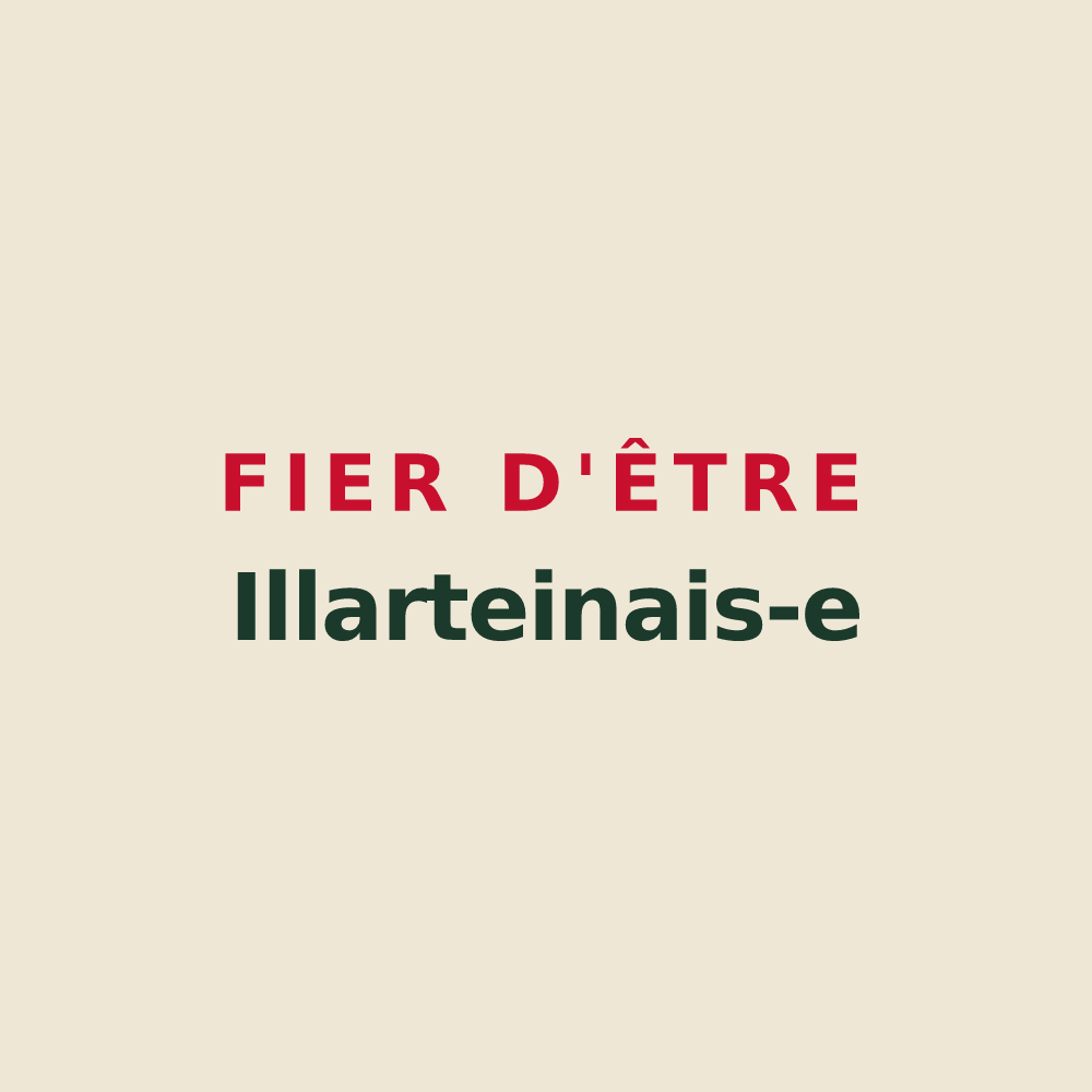 Tote bag « Fier d'être Illarteinais-e » — design pour Illartein